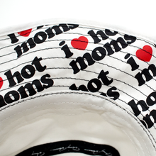 Load image into Gallery viewer, I Heart Hot Moms White Bucket Hat
