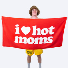 Load image into Gallery viewer, I Heart Hot Moms Red Towel
